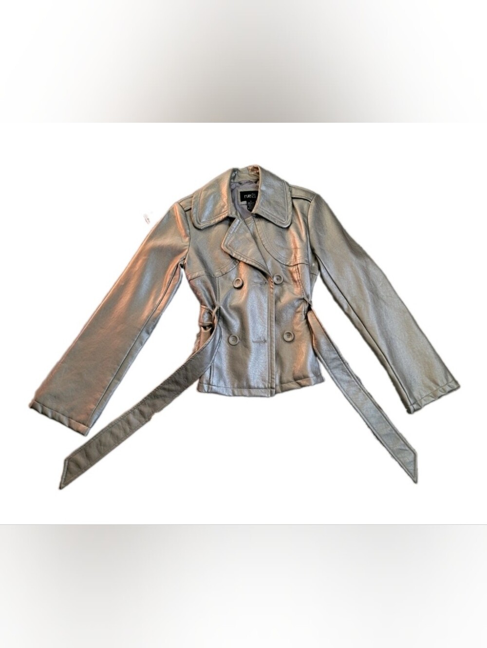 Y2k Silver Coat